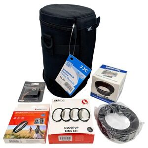JJC Zeikos AgfaPhoto Camera Accessory Bundle Lens Pouch Filters Wide Angle New